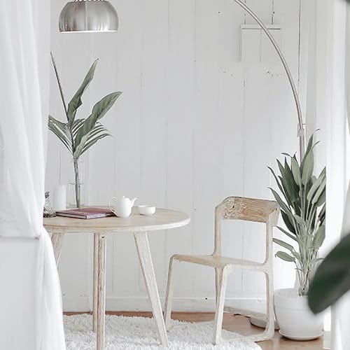 Soft elements for a comfortable, inviting space.